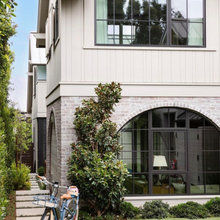 black windows/doors- most importantly in back