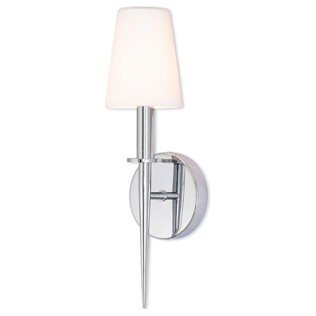 Livex Lighting Witten Light ADA Wall Sconce, Polished Chrome