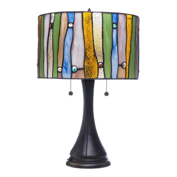 modern stained glass lamp