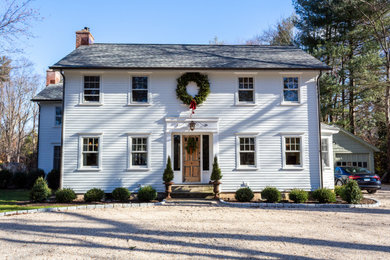 Example of an exterior home design in New York