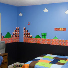 Super Mario Bros themed bedroom