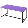 GT 3-Piece Carbon Fiber Wrap Coffee Table and End Table Set, Violet