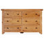 Traditional Oak Wide Chest of Drawers