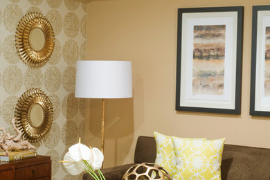 Living room - traditional living room idea in Atlanta