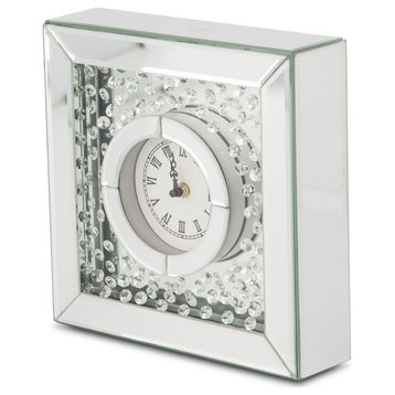 Montreal Tabletop Clock with Crystal Accents