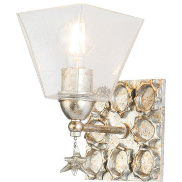 Star Wall Sconce Silver