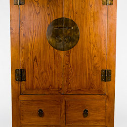 Asian Antique Armoire Cabinet - Armoires And Wardrobes