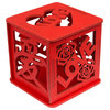 "Love" Red Decorative Wood Box, Pack of 2