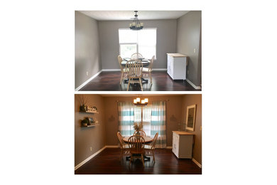 Inspiration for a shabby-chic style home design remodel in Indianapolis