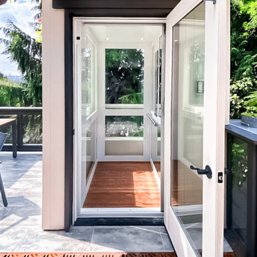 Home Elevator on rooftop deck