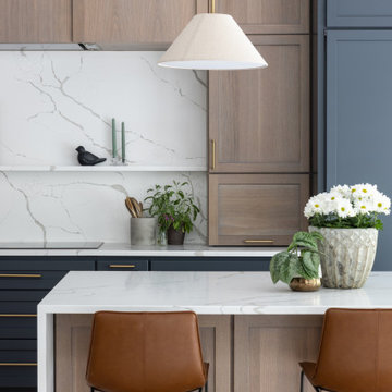 Two-Toned Cabinets & Quartz Kitchen Remodel
