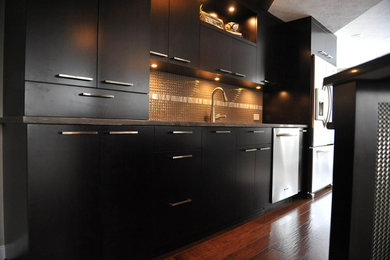 Inspiration for a contemporary kitchen remodel in Other
