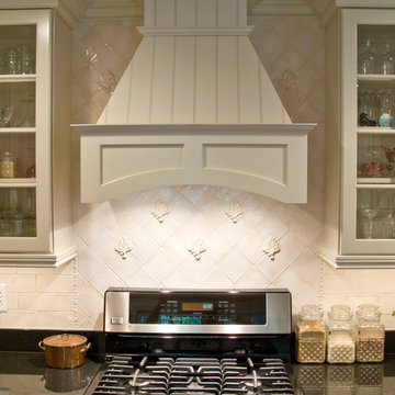 Kitchen remodel with computer niche