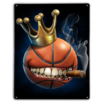 King of Basketball, Classic Metal Sign