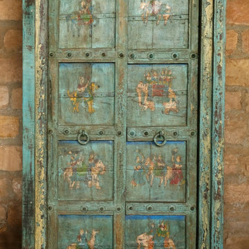Antique Indian Carved Doors and Zen