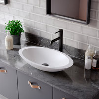 Karran 1-Handle 1-Hole Vessel Faucet With Pop-up Drain, Matte Black