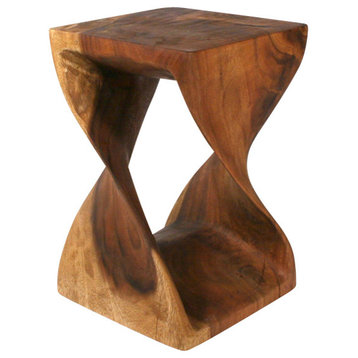 Twist Table, 12x18, Black Walnut, 12x18