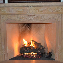 Natural Carved Stone Fireplaces - Home Decor