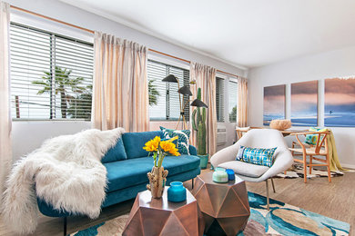 Living room - 1960s living room idea in Orange County