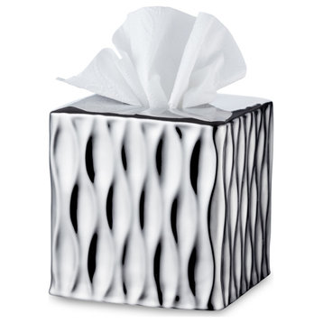 Silver Wave Tissue Cover