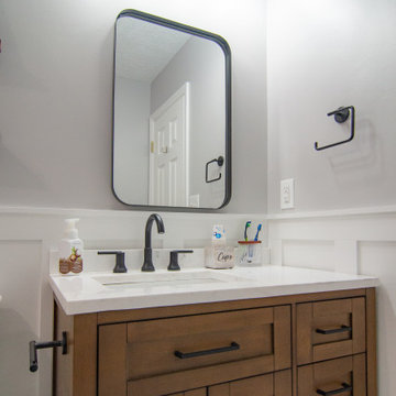 Traditional Style Master Bath With Walk-In Shower & Stand Alone Tub