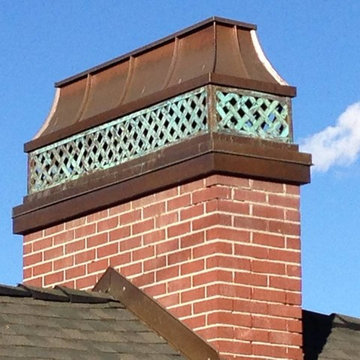 chimney hood / shroud / cap
