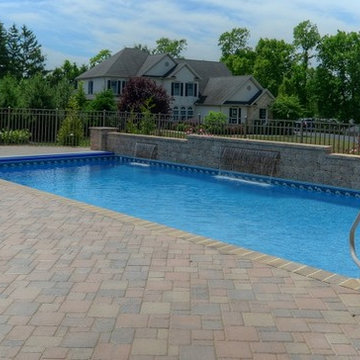 Inground Pool with Waterfalls