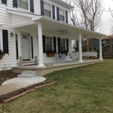 White Siding with Porch