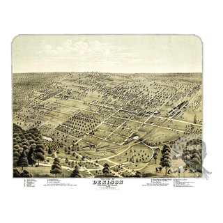 Old Map of Denison Texas 1876 - 6671cc820bbfa2bd 9674 W320 H320 B1 P10 Contemporary Prints And Posters