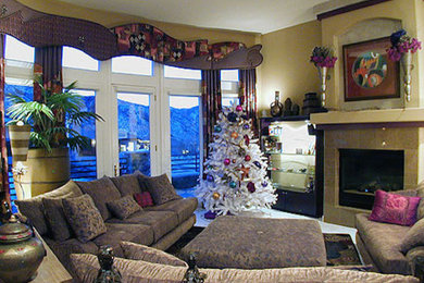 Living room photo in Denver