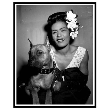 Billie Holiday and Mister, Downbeat, New York