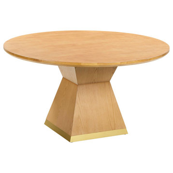 Nolan Natural Wood Round Dining Table