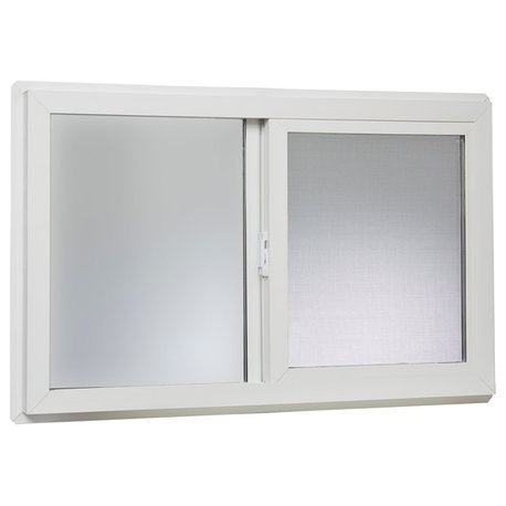 32x20 Vinyl Left, Hand Sliding Window with Dual Pane Insulated Glass