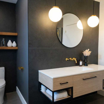 The black and gold bathroom