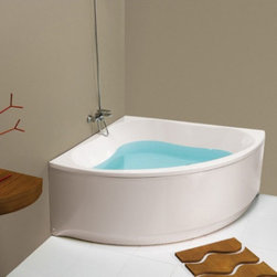 Ba&ntilde;era angular Gala Trevo 135x135 con bastidor - Bathtubs