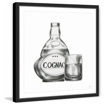 "Cognac Mood II" Framed Painting Print, 12"x12"