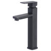 Single Hole Single-Handle Vessel Bathroom Faucet, Matte Black