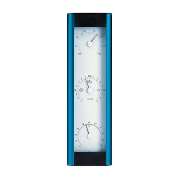 Weather Station Android Barometer Aluminum Silver, Blue