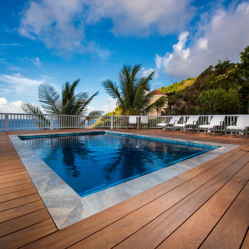 Contemporary Pool and Deck Remodel St Thomas U.S. Virgin Islands