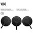 VIGO Magnolia Handmade Matte Stone Vessel Sink With Wall Mount Faucet