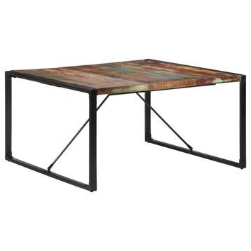 vidaXL Dining Table Kitchen Table Dining Room Dinner Table Solid Reclaimed Wood