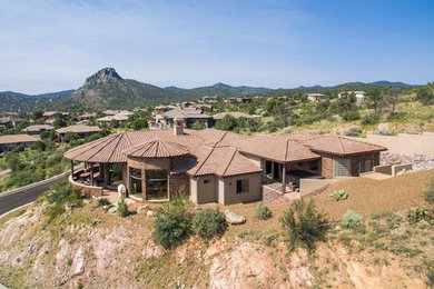 Inspiration for a southwestern home design remodel in Phoenix