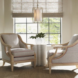 Ivory Key Shoal Bay Chair With Scroll Arms & Rounded Back - Products