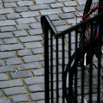 Cobblestone driveway in larchmont NY