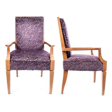 PAIR OF ATTRIBUTED TO ANDRE ARBUS FAUTEUILS ARMCHAIRS