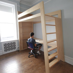 Maple loft bed with desk - Products