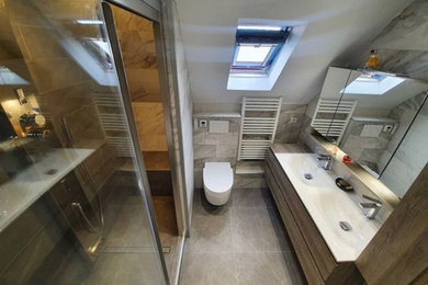 Salle de bain design et douche à l'italienne