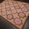 Rose Brown Color French Aubusson Needlepoint  Rug, 6'1"x9'3"