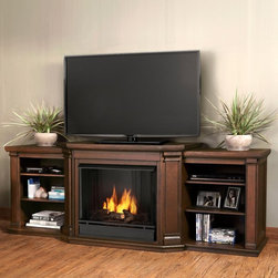 Real Flame Valmont Gel Fuel Fireplace - Indoor Fireplaces