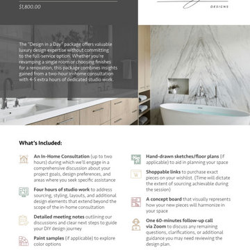 Design in a Day Package